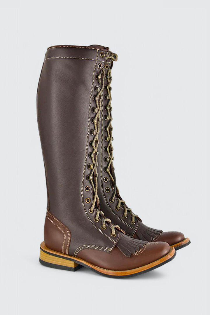 Stivali Donna Veganza Mountain Horse 2023 - Comodissimi E Vegan, Marrone - Foto 8