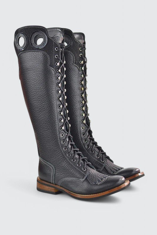 Stivali Western per equitazione Valentine glitter black- Secchiari