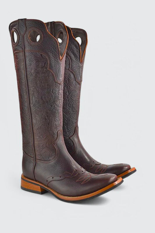 Buckaroo flowers dark brown