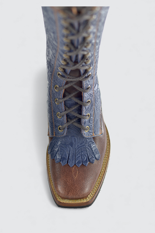 Vernon vaca brown flower blu