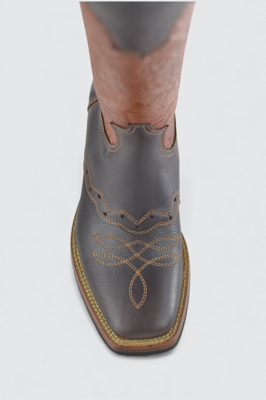 Kermit dark brown flower cotto