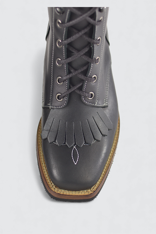 Vernon calfskin black glitter