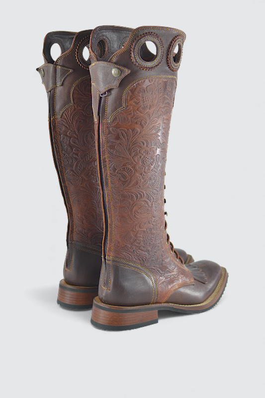 Vernon dark brown flower cotto 3