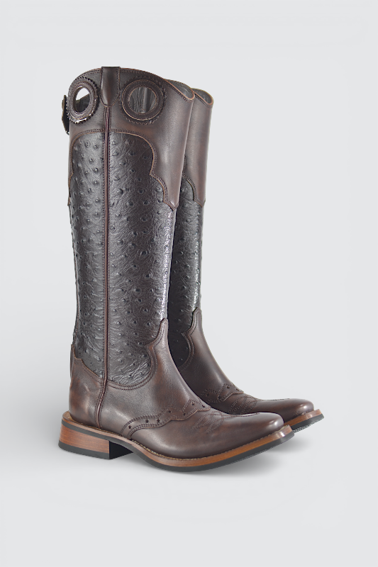 Kermit ostrich dark brown