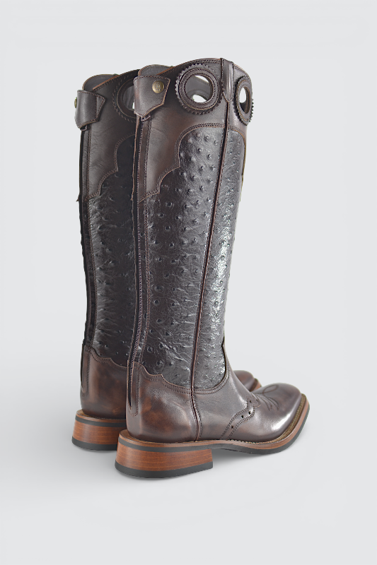 Kermit ostrich dark brown