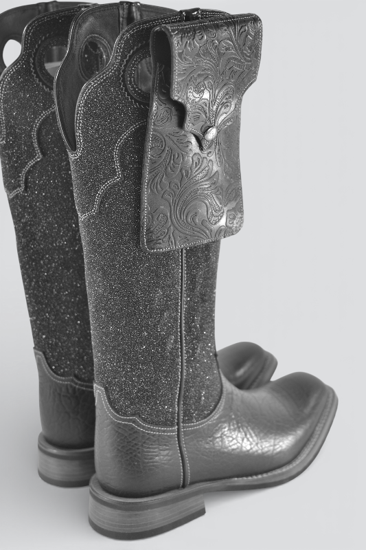 PORTA TELEFONO FLOWER BLACK