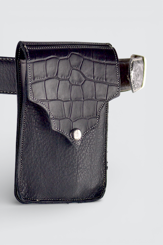PHONE HOLDER CROCCO BLACK