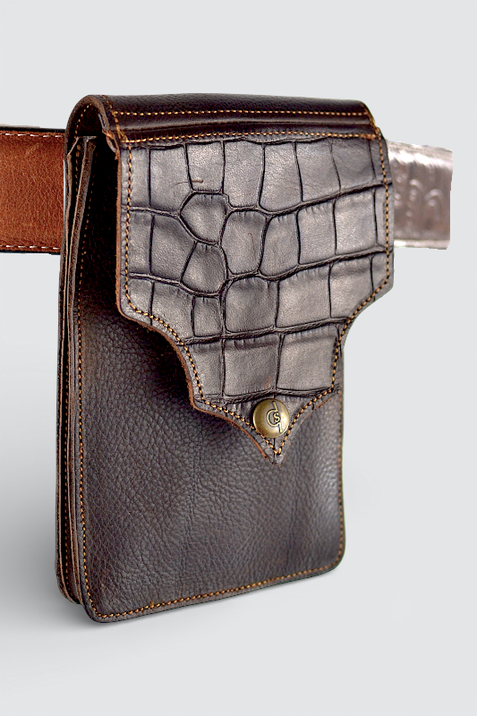 PORTA TELEFONO CROCCO BROWN