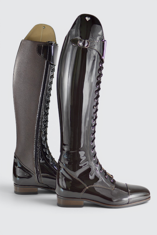 Elodie patent dark brown