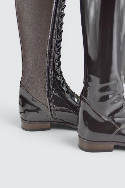 Elodie patent dark brown