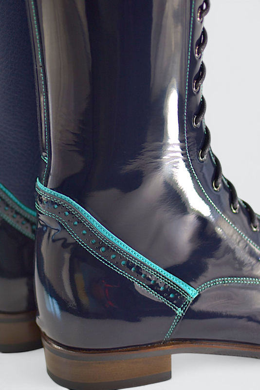 Elodie dark blu turchese