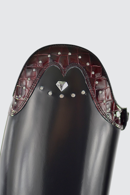 Roma top crocco burgundy
