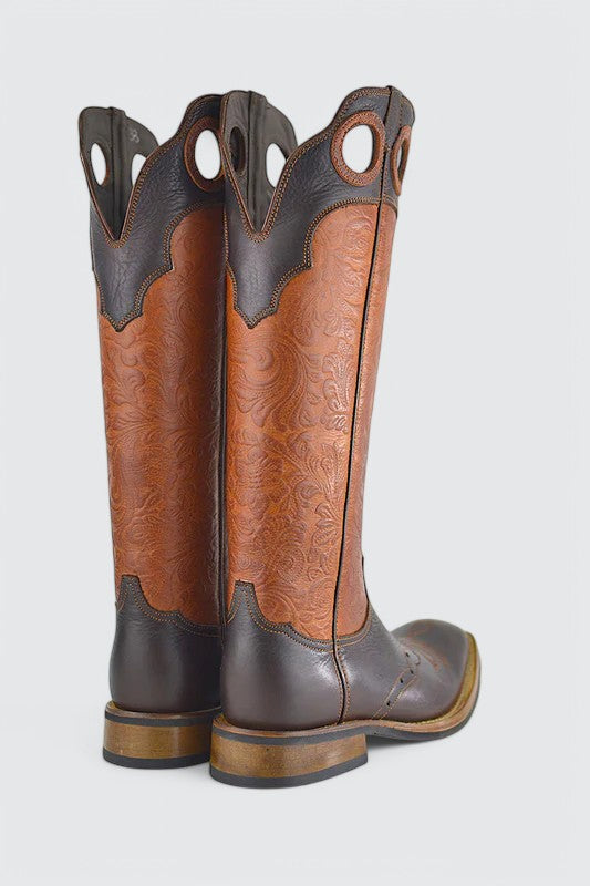 Buckaroo dark flowers cotto