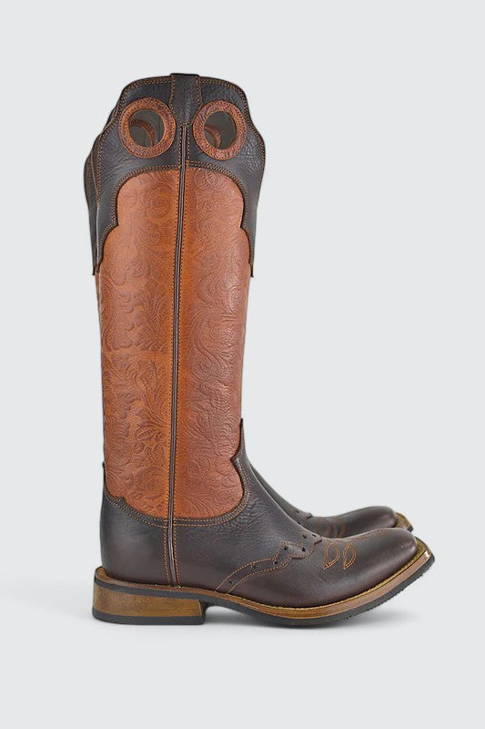 Buckaroo dark flowers cotto