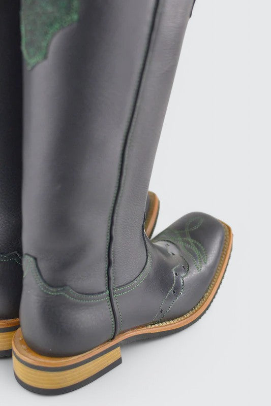 Buckaroo nero glitter verde