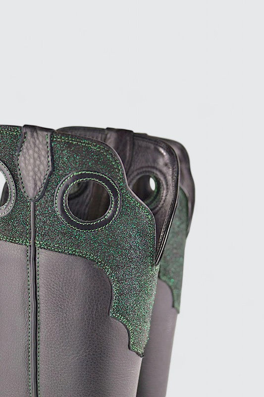 Buckaroo nero glitter verde