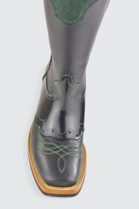 Buckaroo nero glitter verde