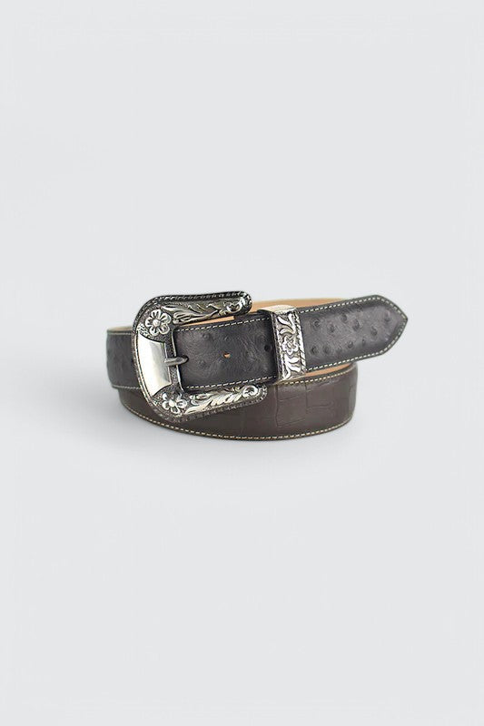 Fibbia Cintura Western Con Iniziali - Stile Cowboy Per Uomo - Foto 4