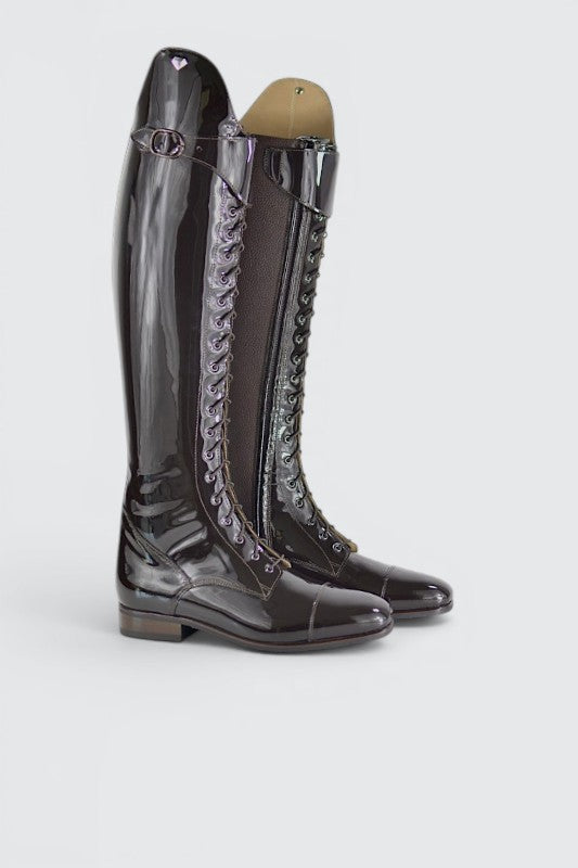 Elodie patent dark brown