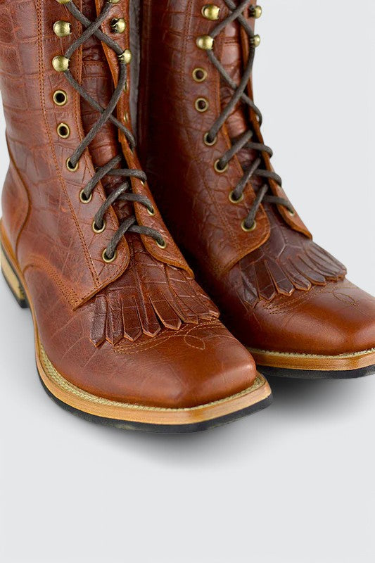 Superdry Boot - Stivali Western In Pelle Per Donna - Tomaia In Pelle E Suola TPR