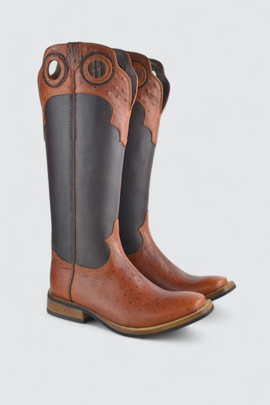 Pecos ostrich cotto-dark brown