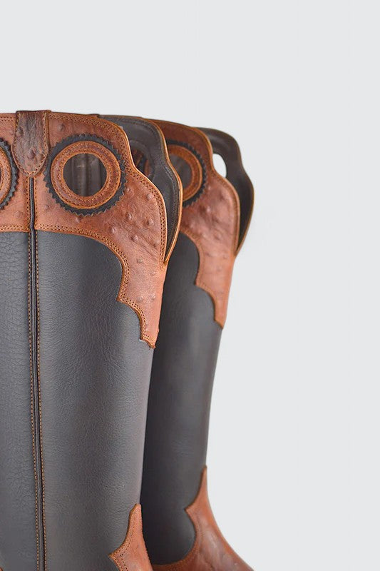 Pecos ostrich cotto-dark brown