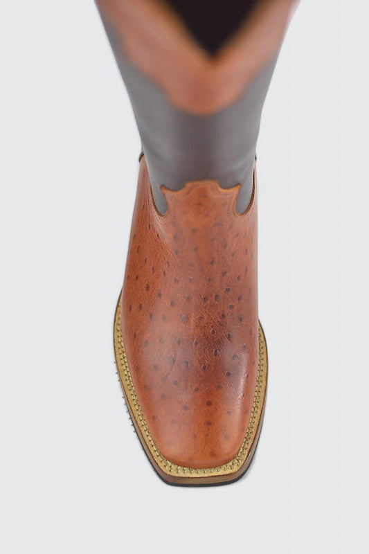 Pecos ostrich cotto-dark brown