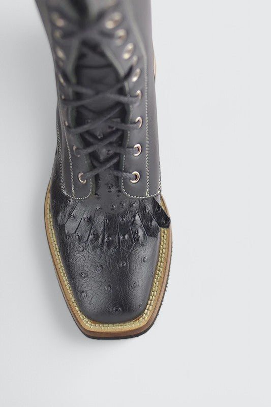 Valentine ostrich black