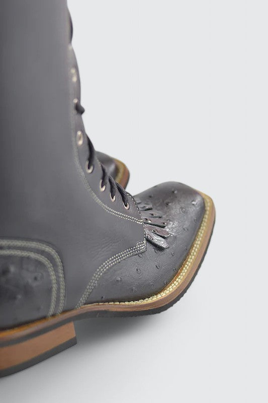 Valentine ostrich black