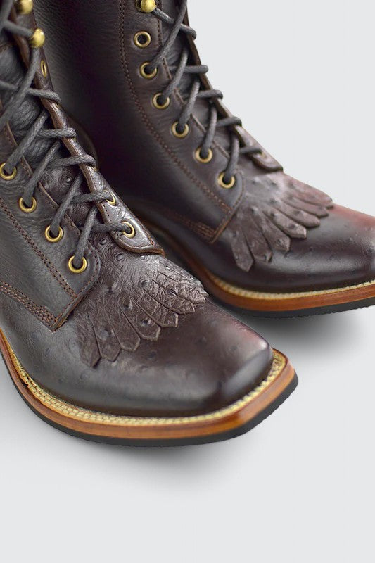 Valentine ostrich brown