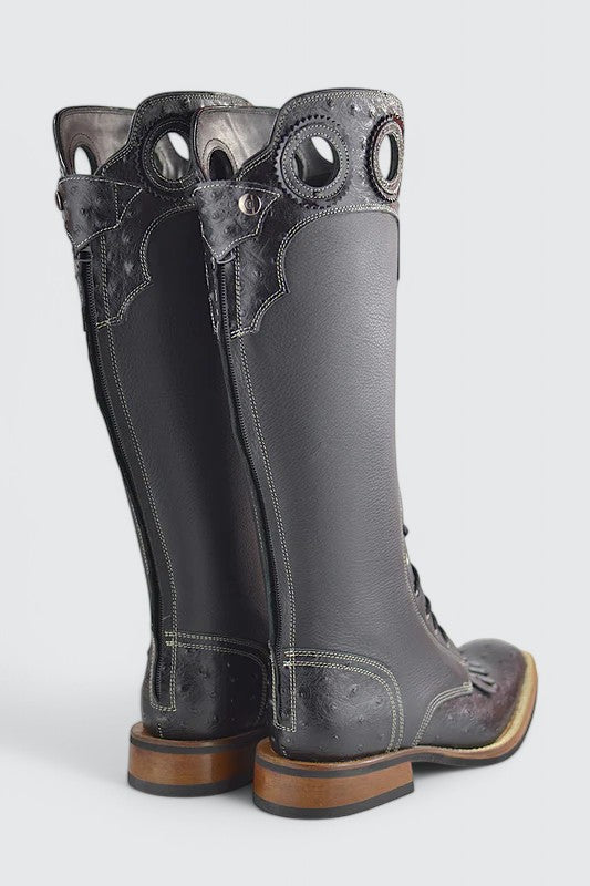 Vernon ostrich black