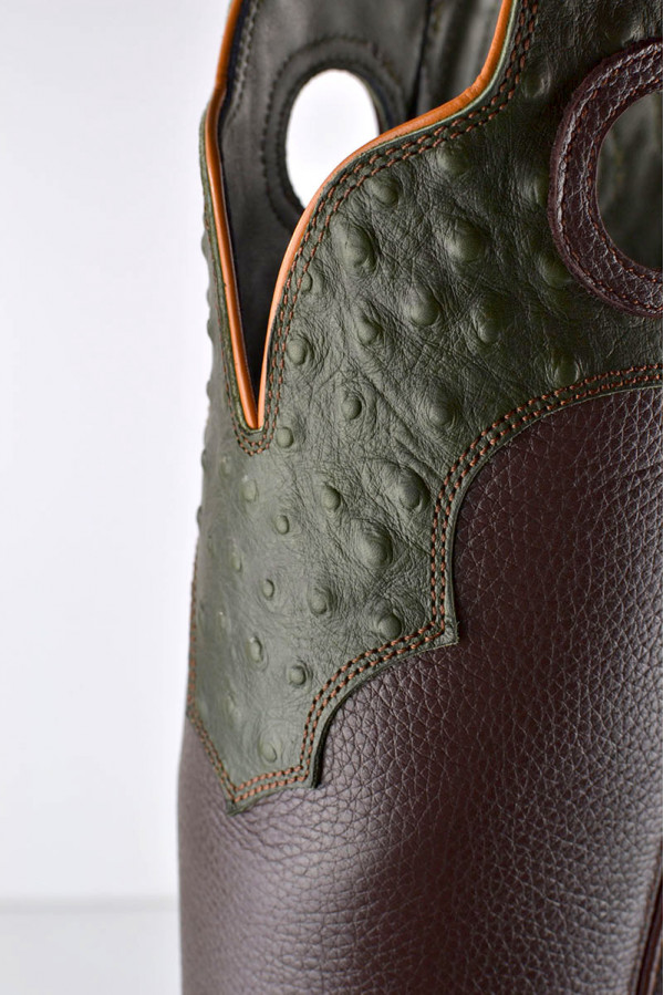 Buckaroo ostrich green