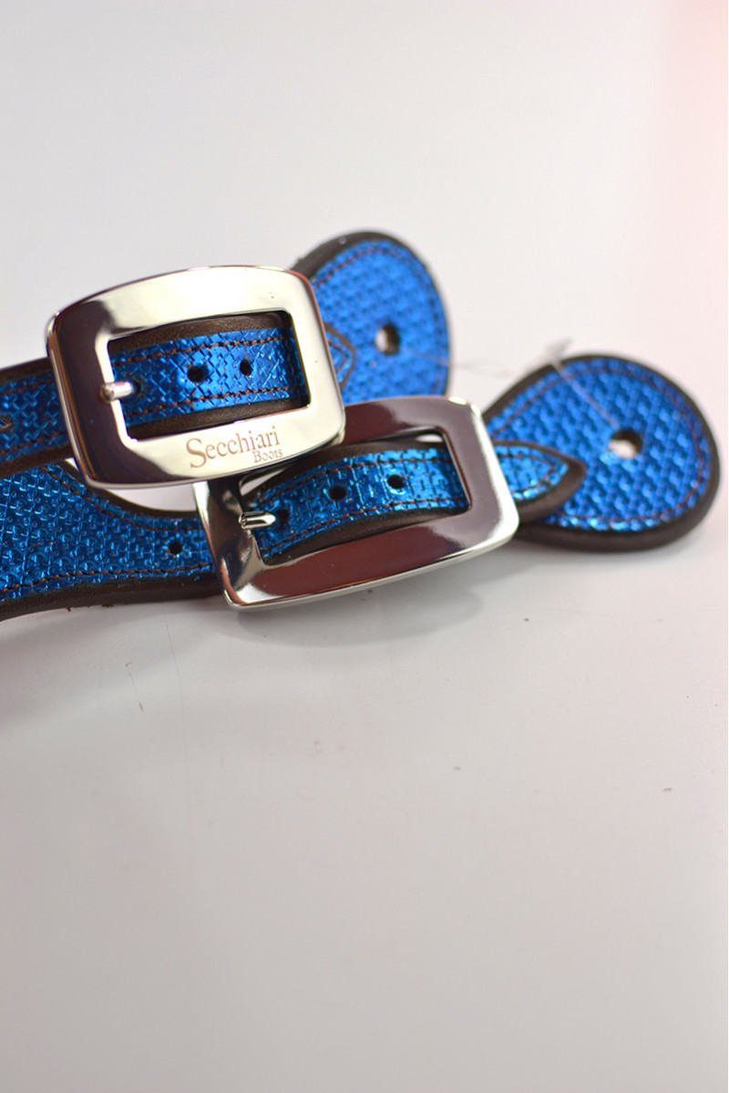 Spurs straps geometric blu